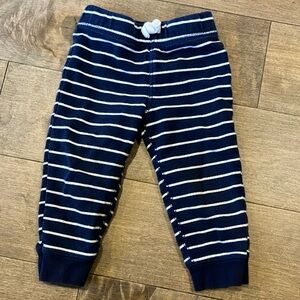 Striped pants navy and white 12 months